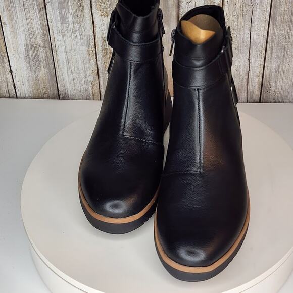 Clarks Women’s Zylah Faye Ankle Boots – Comfort Flatform Leather - Size 6 M - Picture 7 of 10